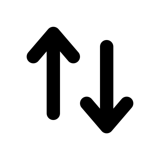 Up and down arrows representing change of angle.